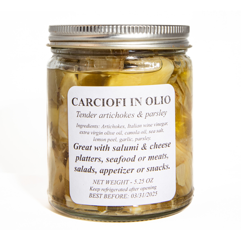 Carciofi in Olio - Artichokes with Parsley