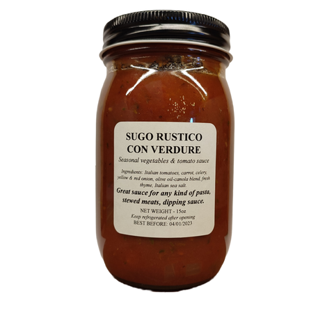 Rustico con Verdure - Seasonal Vegetables & Tomato Sauce